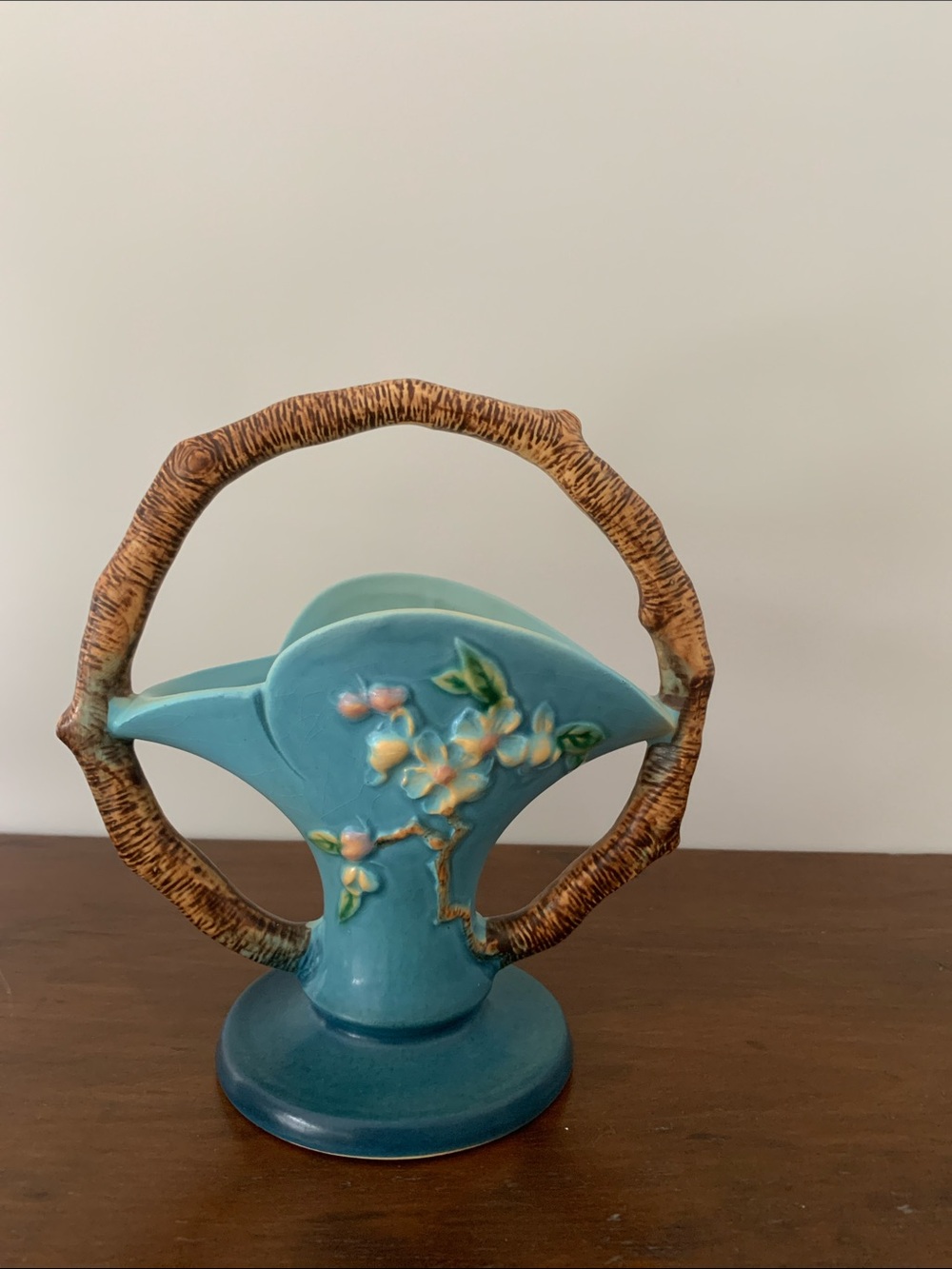 Blue Apple Blossom Vase
